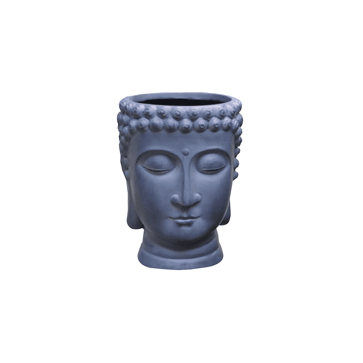 Macetero Fibre Clay Buda 24cm Gris Outzen 2