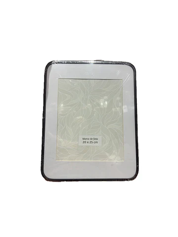 Marco de foto curvo 20x25cm metálico negro mate