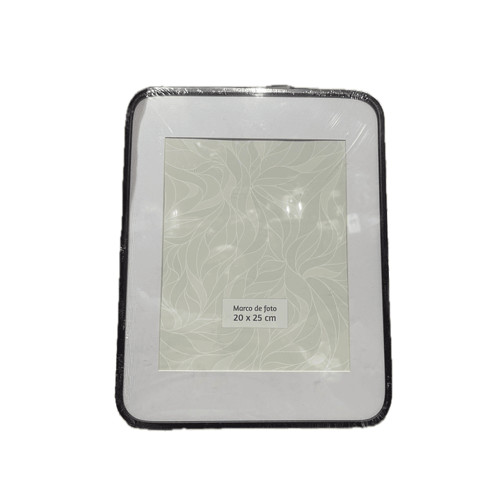 Marco de foto curvo 20x25cm metálico negro mate 2