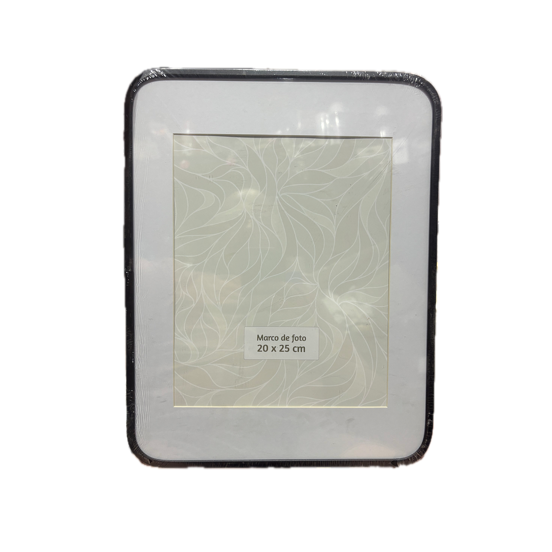 Marco de foto curvo 20x25cm metálico negro mate 1