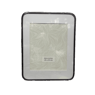 Marco de foto curvo 20x25cm metálico negro mate