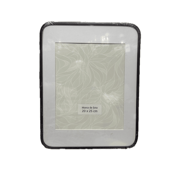 Marco de foto curvo 20x25cm metálico negro mate 1