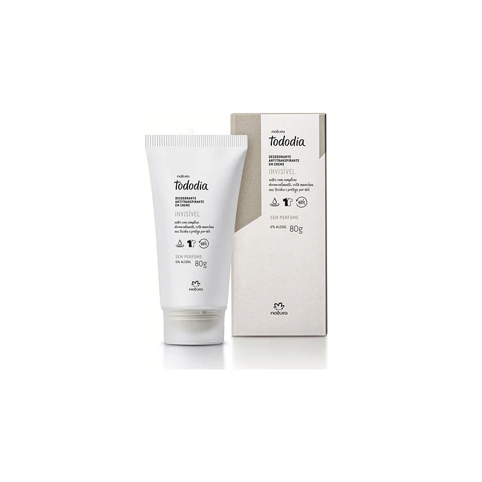 Desodorante en crema invisible sin perfume 80gr Natura 2