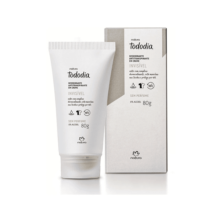 Desodorante en crema invisible sin perfume 80gr Natura 2
