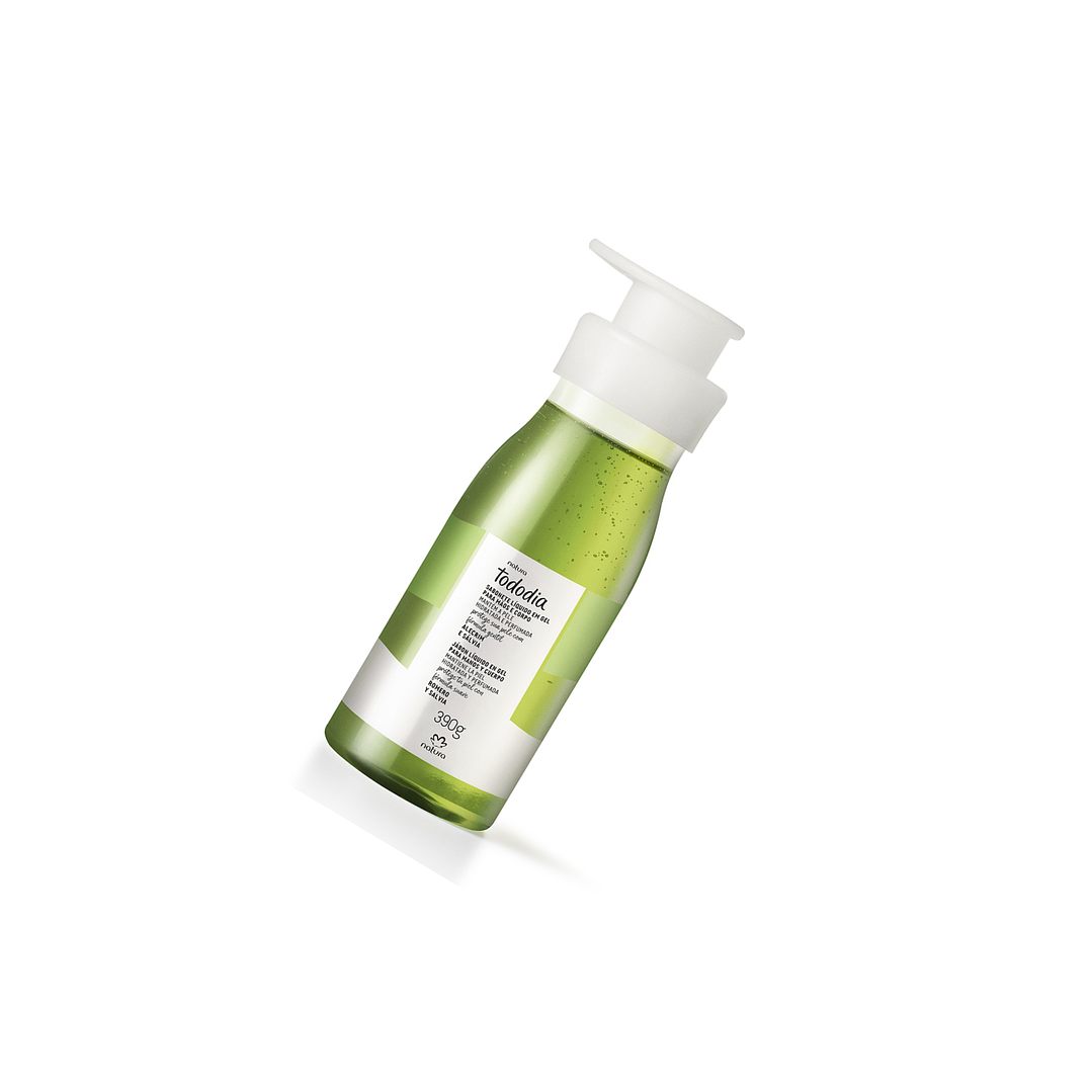 Jabón Liquido en gel Romero y Salvia 390g Natura 2