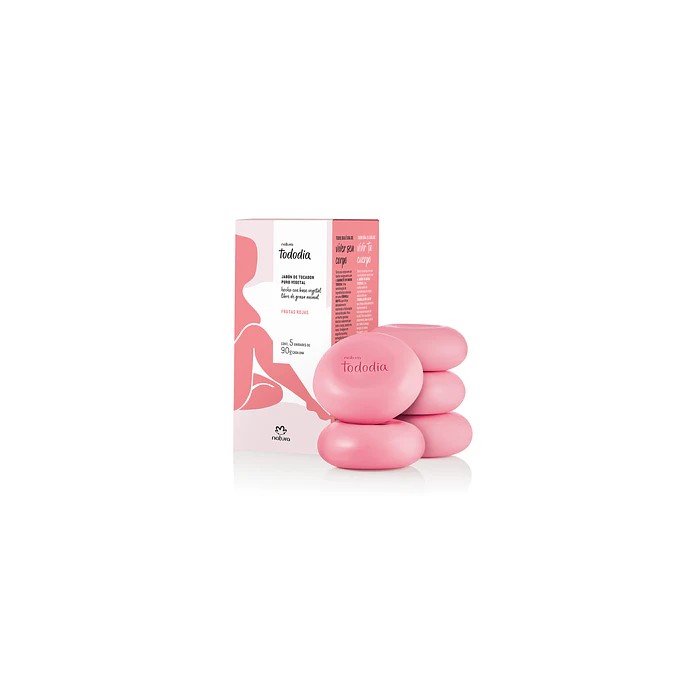 Jabón de tocador Frutas Rojas 5 Unidades Natura 1