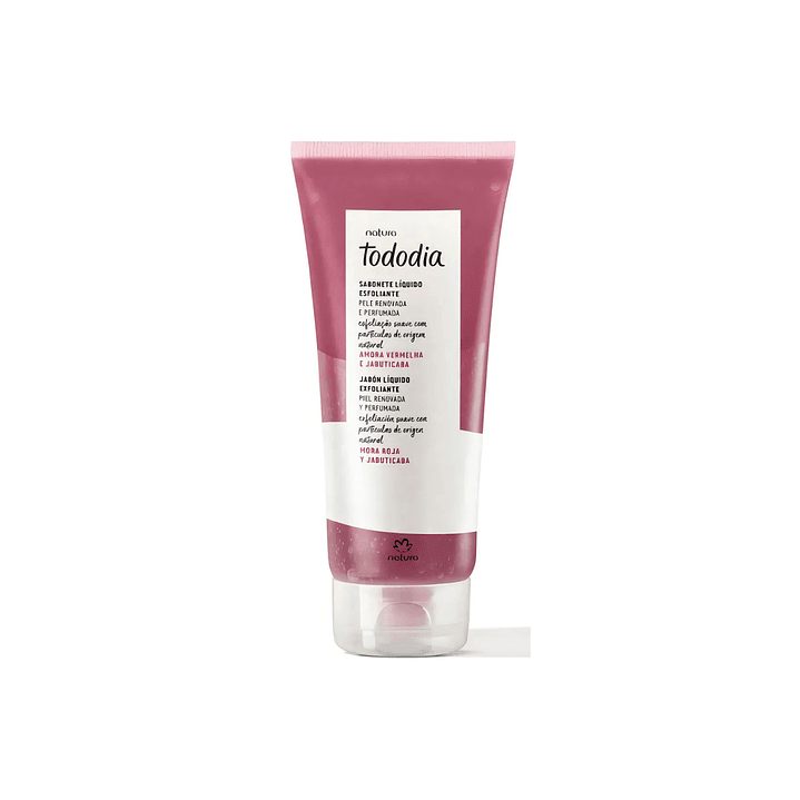 Jabón Liquido Exfoliante Mora Roja y Jabuticaba 100g Natura 1