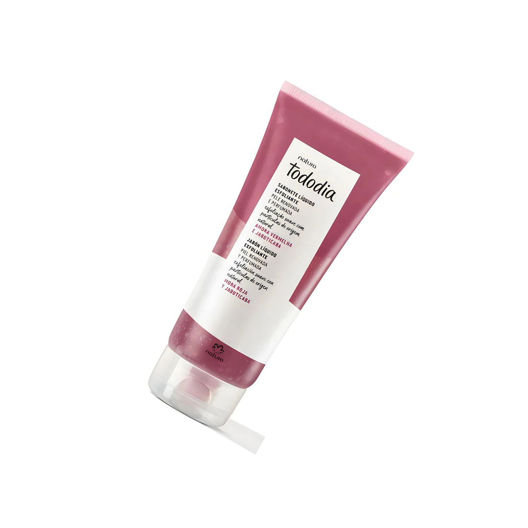 Jabón Liquido Exfoliante Mora Roja y Jabuticaba 100g Natura 2