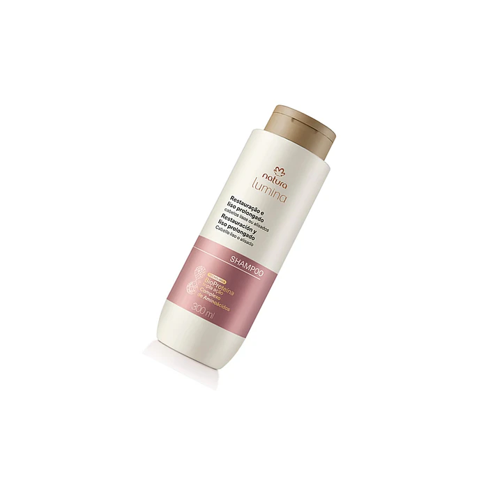 Shampoo Restauración y Liso Prolongado 300ml Lumina Natura 2