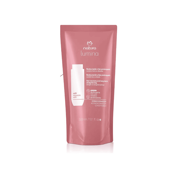 Rep. Shampoo + Acondicionador Cabello Liso 300 ml Lumina 2