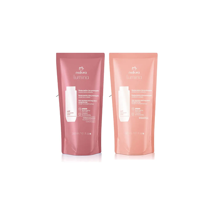 Rep. Shampoo + Acondicionador Cabello Liso 300 ml Lumina 1