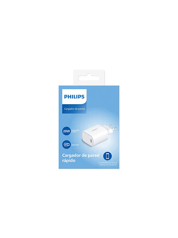 Cargador Rapido USB-C 20W Philips