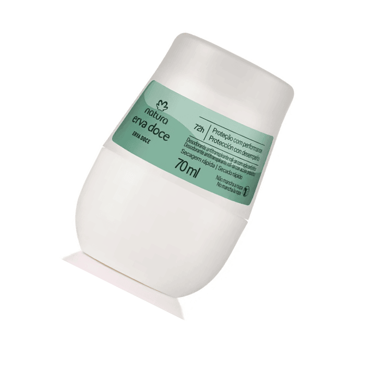 Desodorante Anritranspirante Roll on Erva Doce Natura 70ml 2