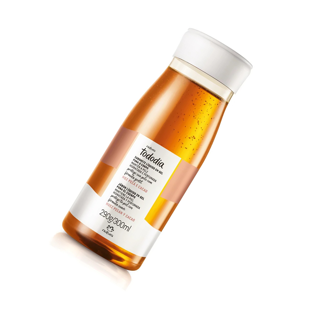 Jabón liquido en gel Nuez Pecan y Cacao Natura 300ml 2