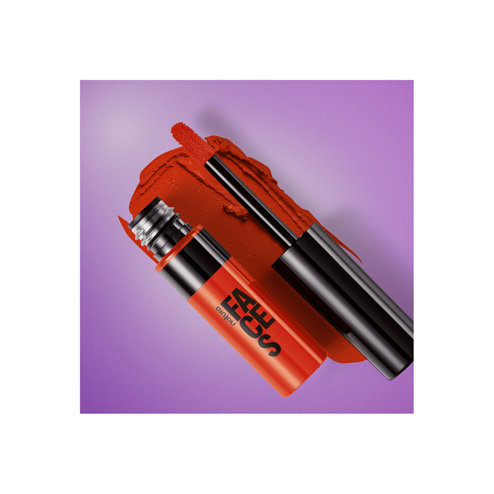 Labial Mate larga Duracion Naranja Summer 5.5ml Faces Natura 2