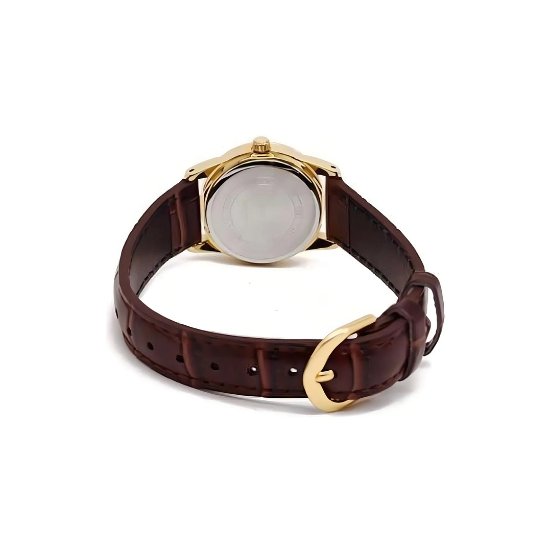 Reloj Mujer Casio LTP-V001GL-1BUDF dorado y negro Original 1