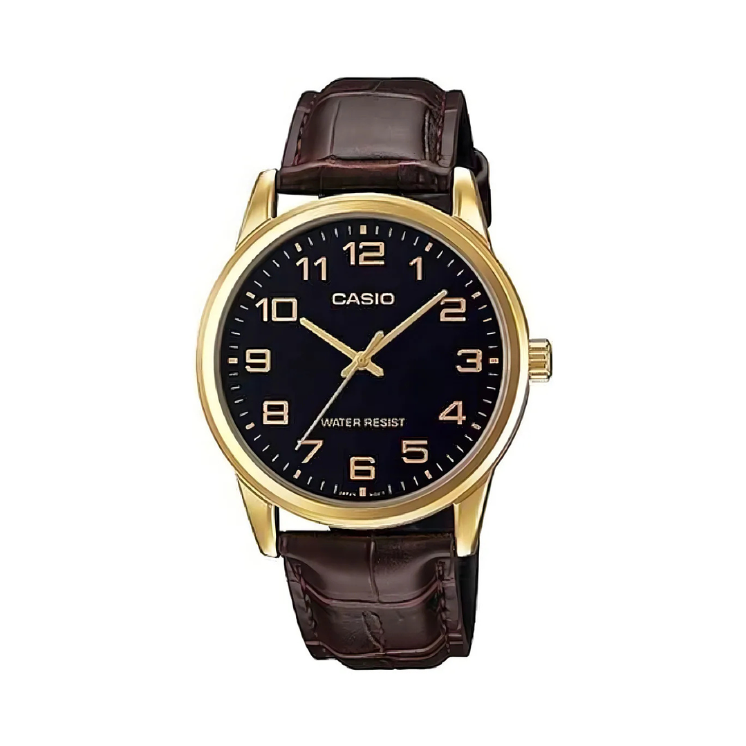 Reloj Mujer Casio LTP-V001GL-1BUDF dorado y negro Original 3