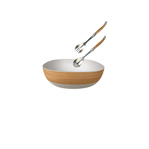 Set Bowl cuadrado 27.4 cm y Cucharas ensaladeras 25 cm