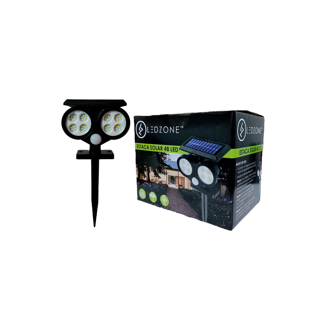 Estaca Solar 48 LED Ledzone 2