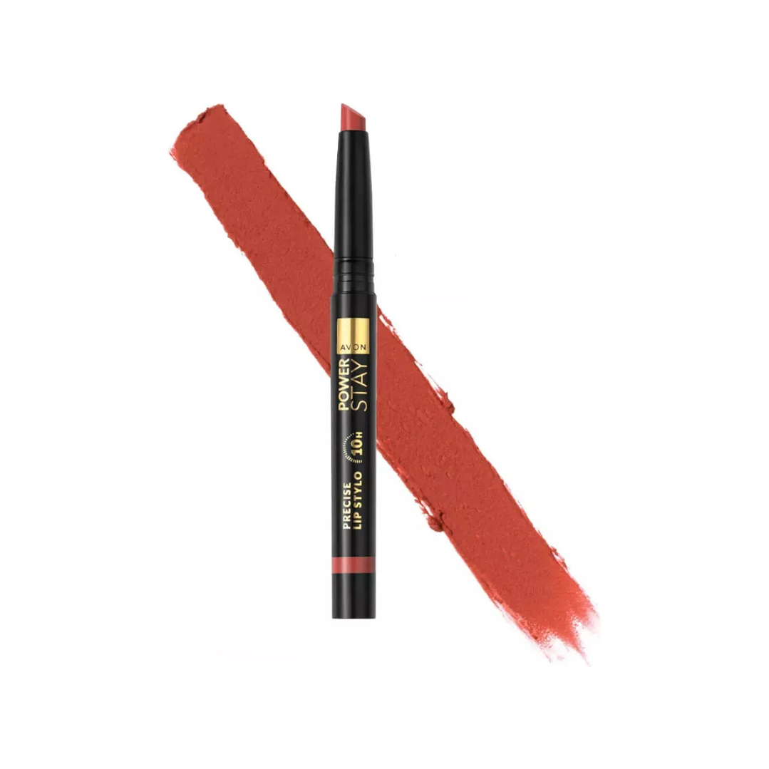 Lapiz Labial Preciso Power Stay Force of Fire Avon 1.2 gr 2