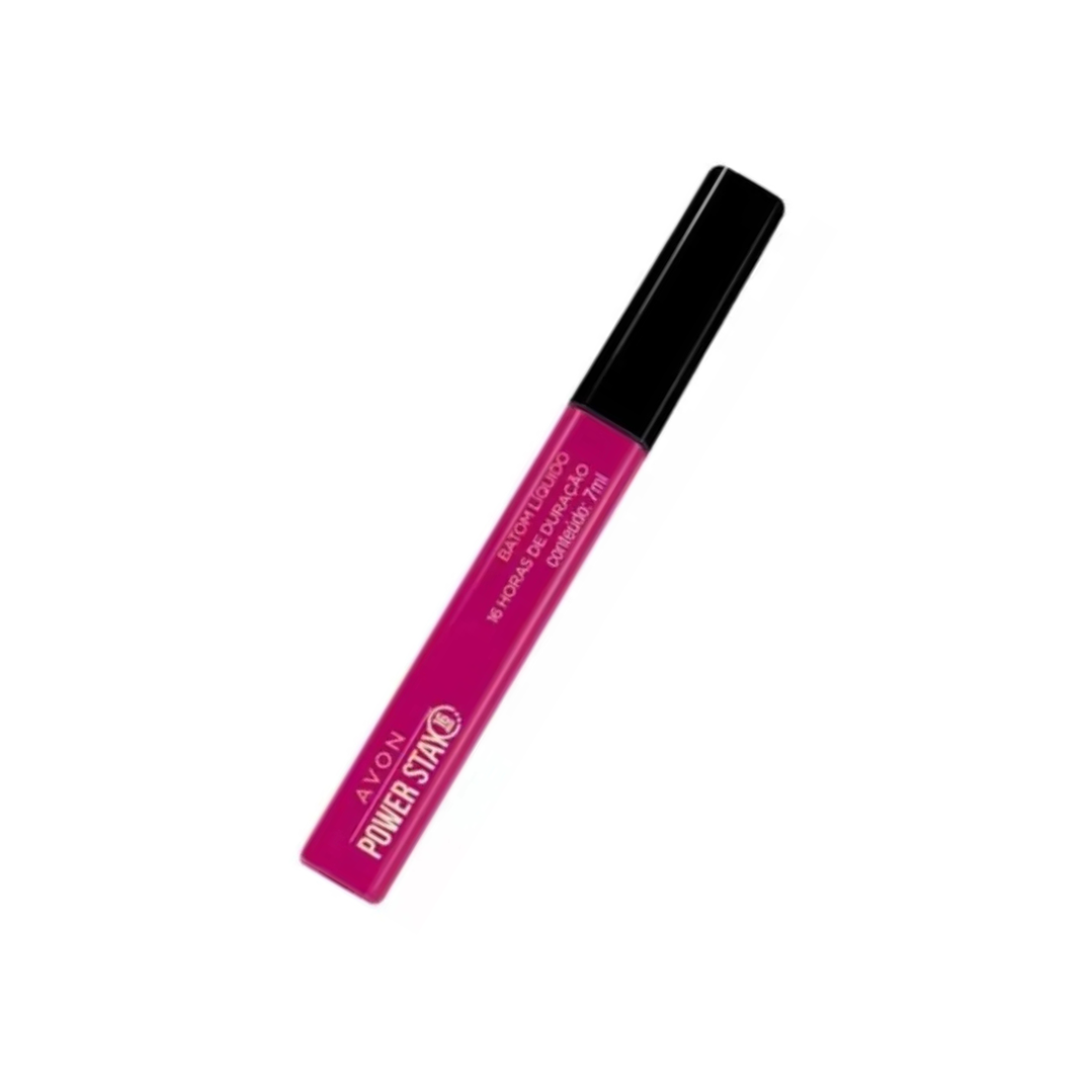 Labial Líquido 16 horas Power Stay Rosa Magenta Avon 6ml 3