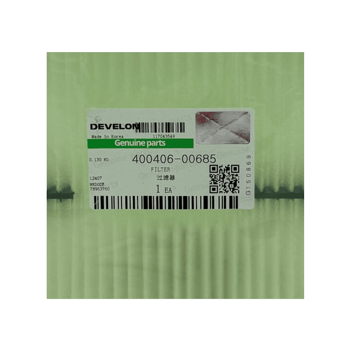 Filtro de aire exterior Develon 400406-00685 Original 2