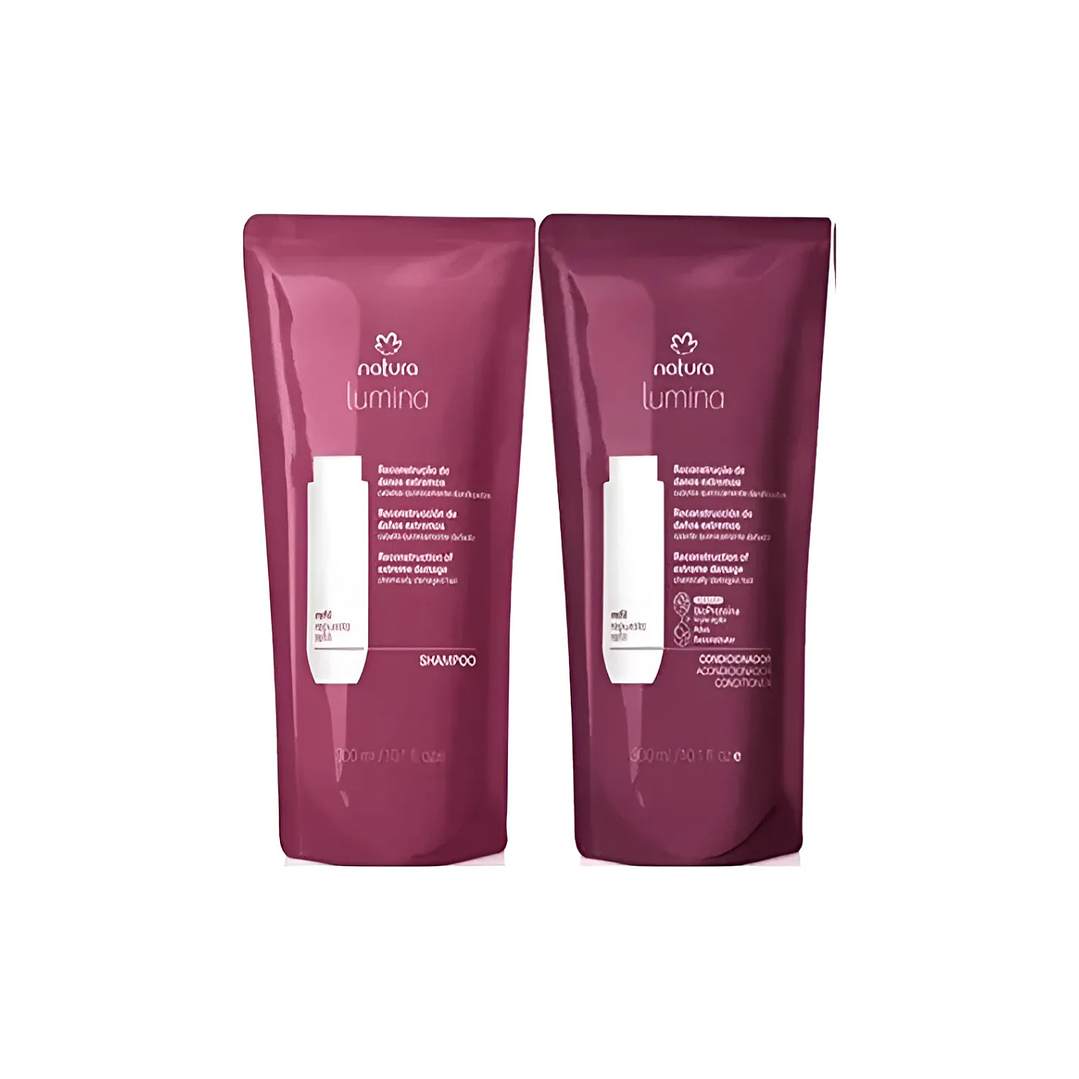 Kit Rep.Shampoo + Acond. Reconst. Daño Extremo Lumina 300ml 1