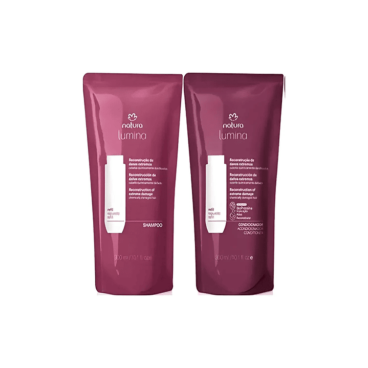 Kit Rep.Shampoo + Acond. Reconst. Daño Extremo Lumina 300ml 1