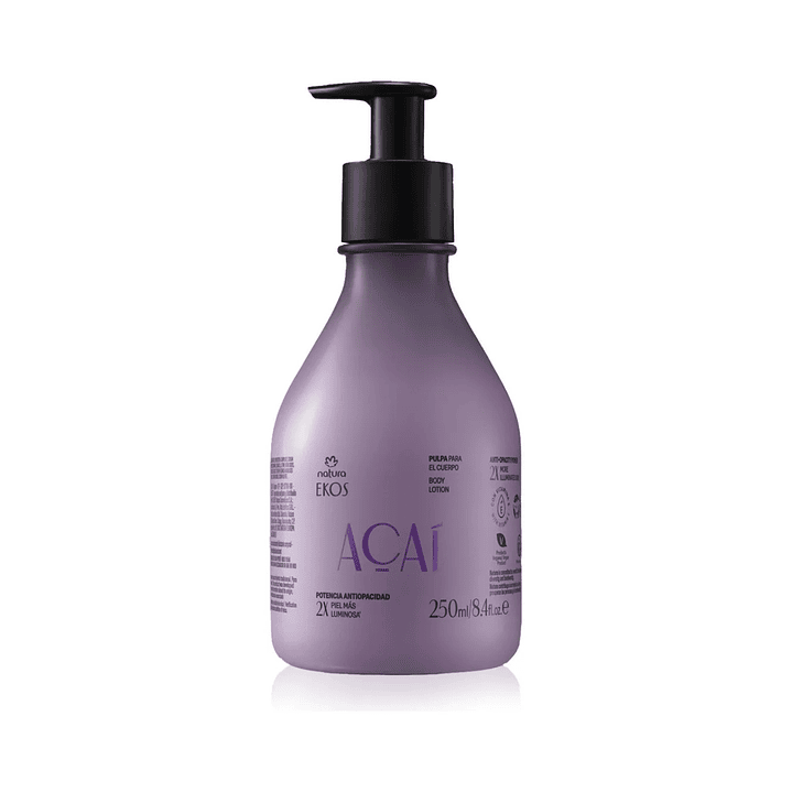 Crema para cuerpo hidratante Ekos Acaí 250ml natura 1