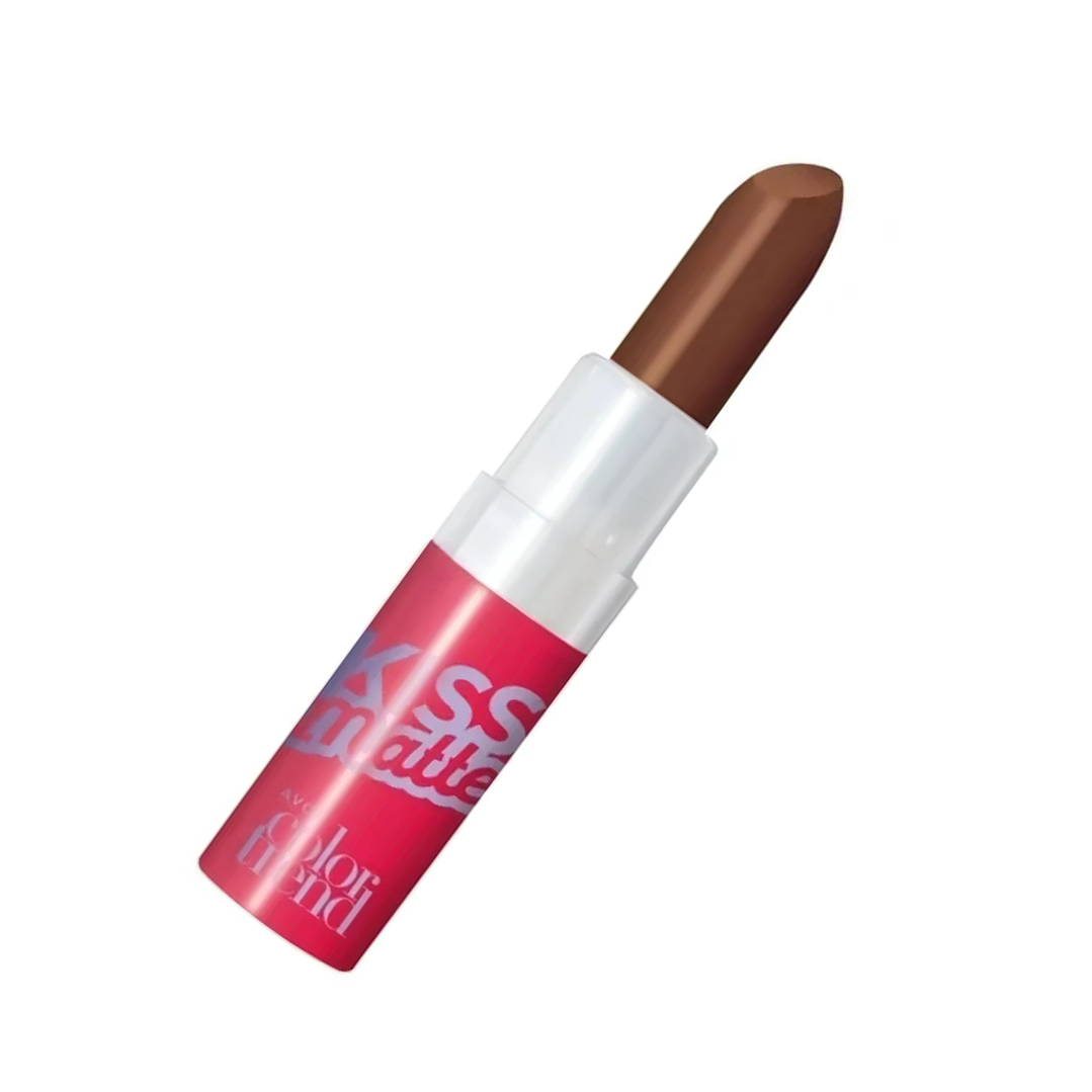 Labial Kiss Matte Color Gelato de Chocolate Avon 2
