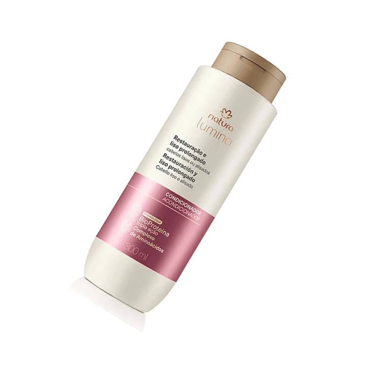 Acondicionador Restaurador Cabellos Lisos Lumina 300ml 2