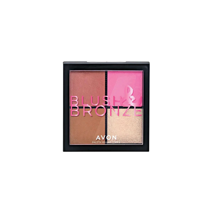 Paleta Para El Rostro Bush & Bronze Rubor, Iluminador Avon 1