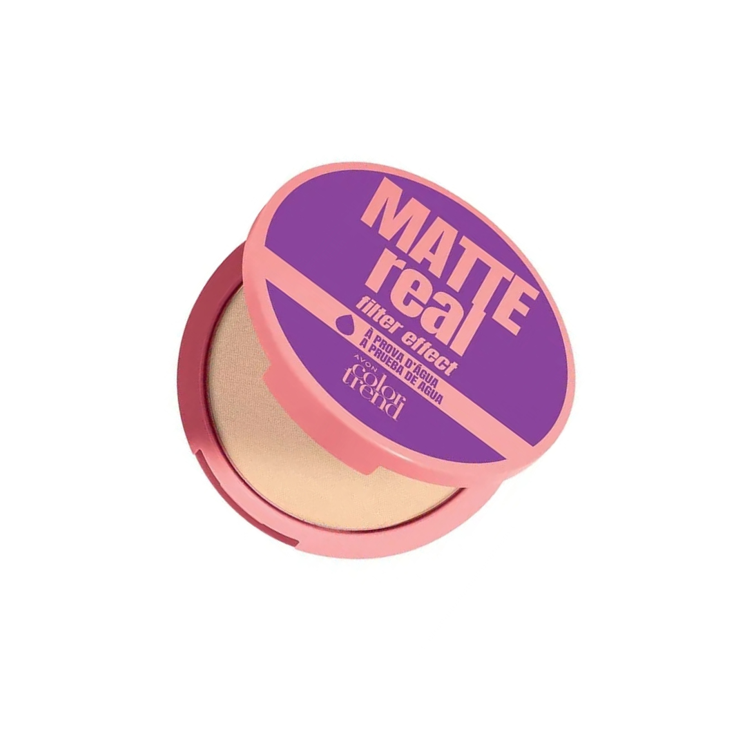 Polvo Compacto Matte Medio Real Filter Effect Avon 8g 2