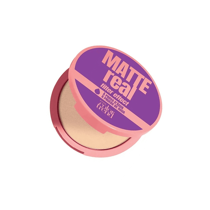 Polvo Compacto Matte Medio Real Filter Effect Avon 8g 2