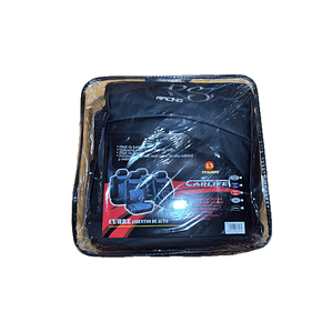 Funda asiento auto semi cuero 13 piezas Carlife Negro