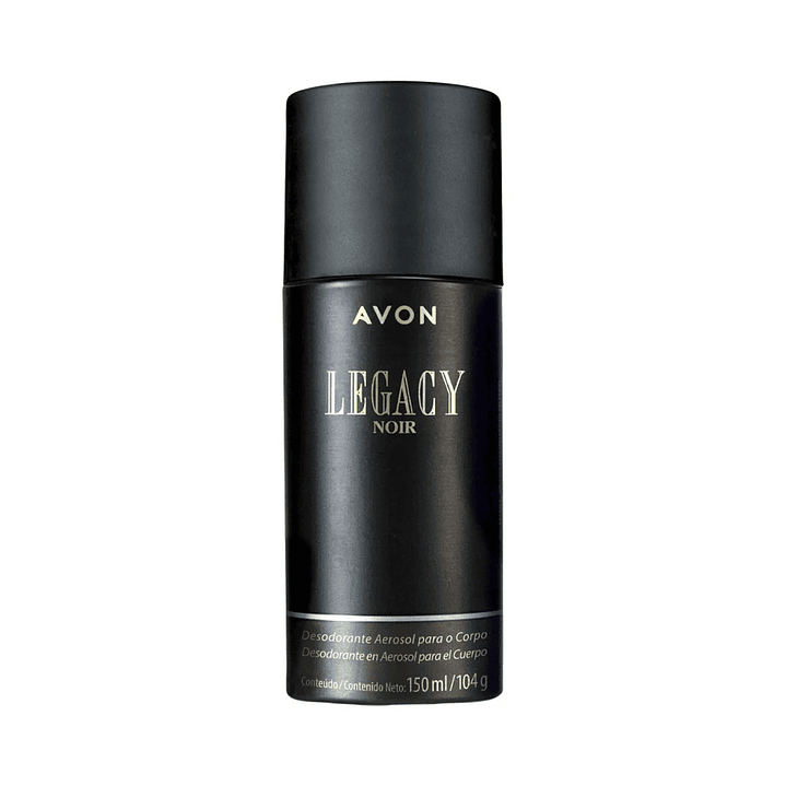 Desodorante Hombre Legacy Noir 150ml Avon 1