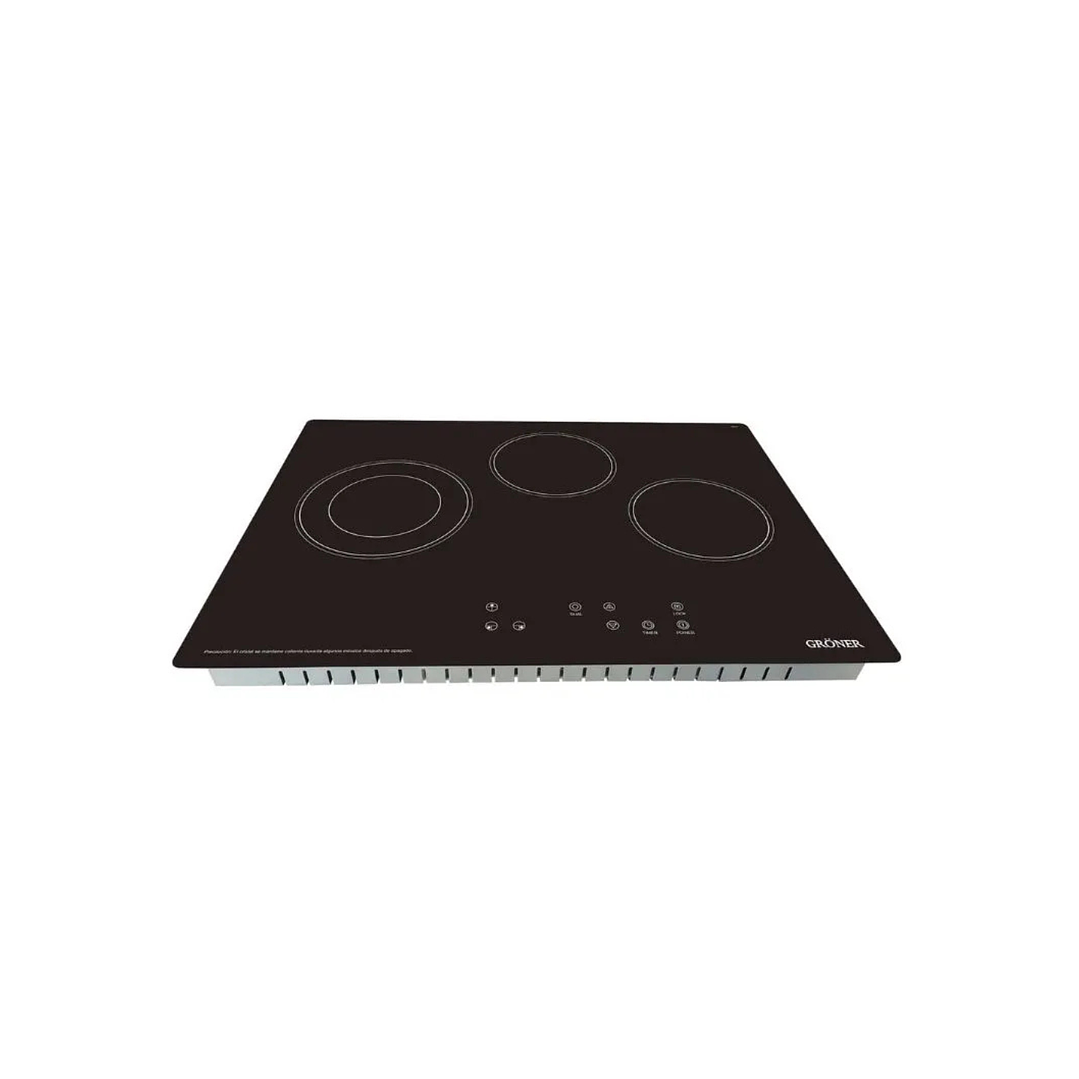 Encimera Electrica Vitrocerámica Gröner Touch Dual HE3TB 2