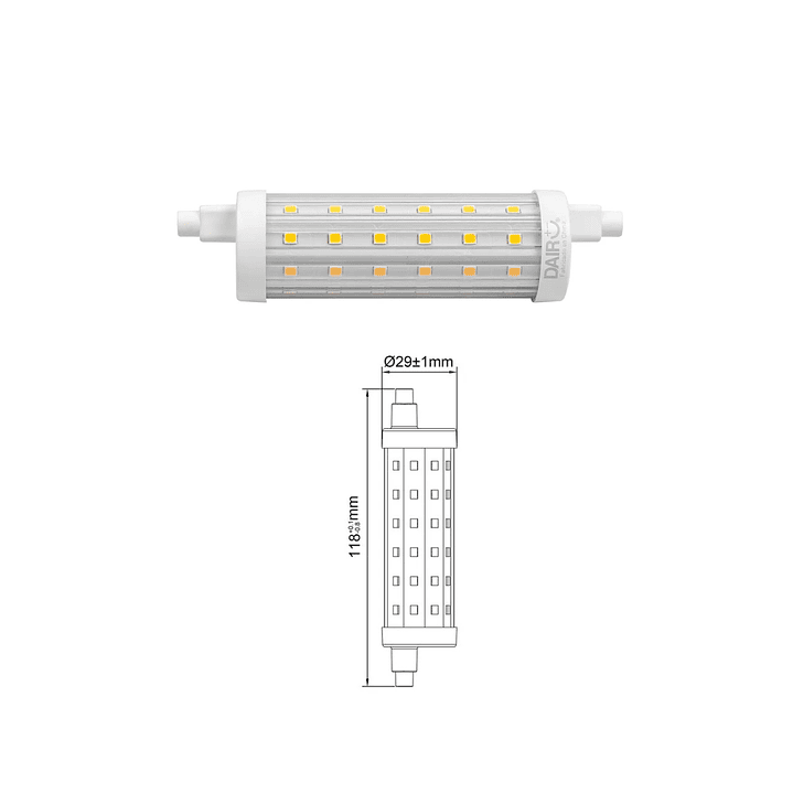 Pack 2 Ampolletas Led 100 W R7S 1521 lm Luz Cálida 3
