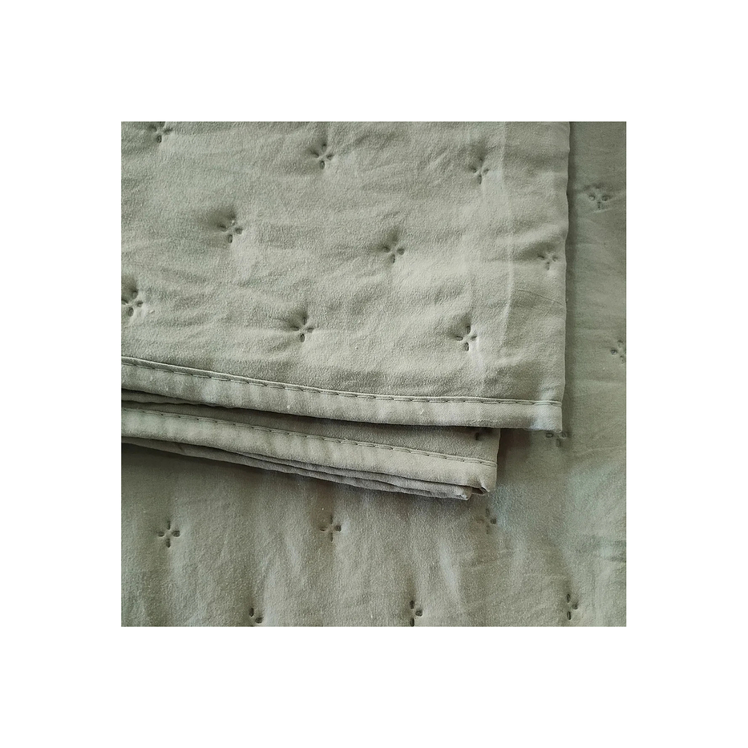 Cubrecama Quilt MF Roma Olivo 2 Plazas Illusions 3