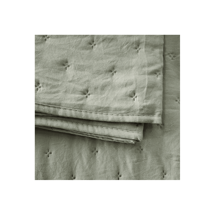 Cubrecama Quilt MF Roma Olivo 2 Plazas Illusions 3