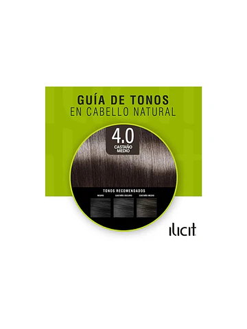 Tintura Máximo Brillo 4.0 Castaño Medio Ilicit