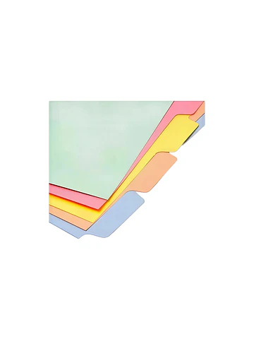 Separadores Cartulina Oficio 6 Posiciones Lavoro 