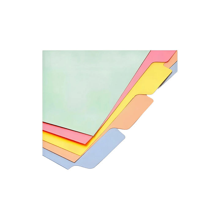 Separadores Cartulina Oficio 6 Posiciones Lavoro  2