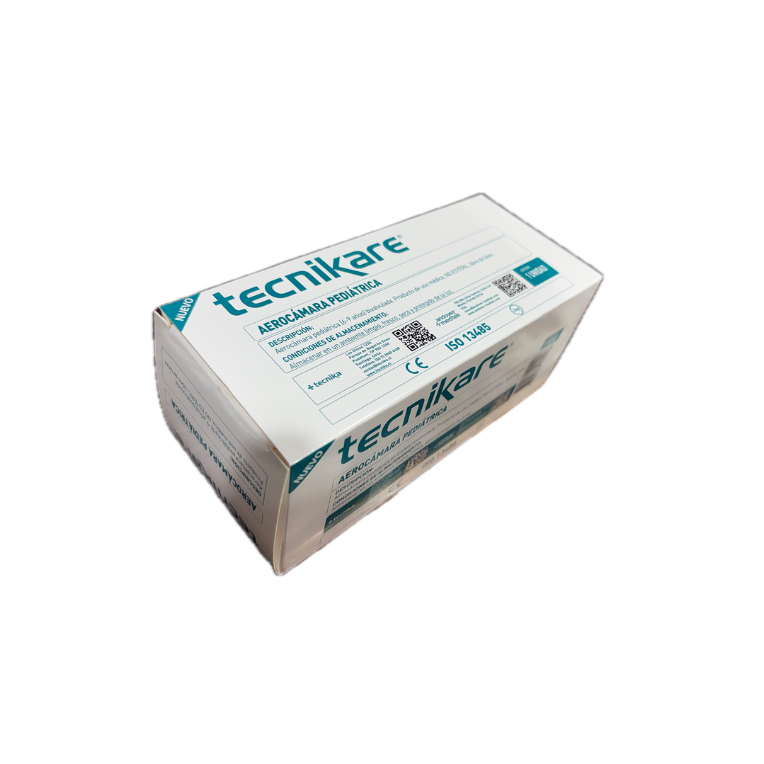 Aerocámara Pediátrica (6-9 Años) Bivalvula Tecnikare  1