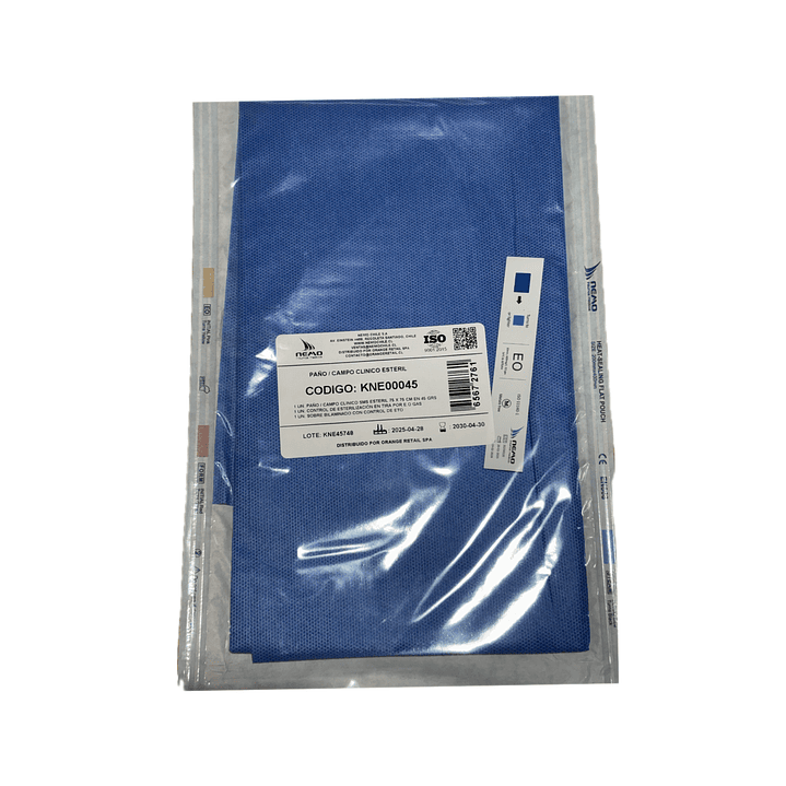 Pack 10 Paño Campo Clinico Estéril 75x75 en 45gr Nemo 3