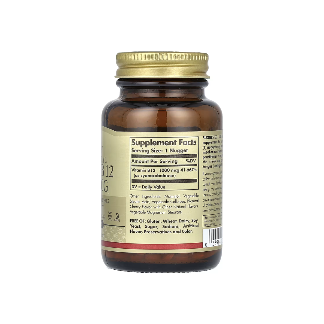 Vitamina B12 sublingual, 1000 mcg, 250 comprimidos 2