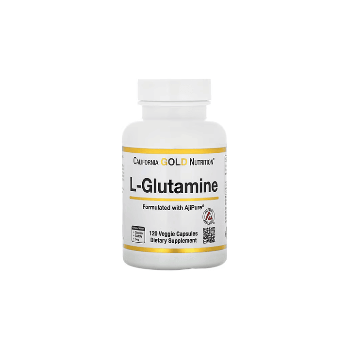 L-Glutamina California Gold Nutrition AjiPure, 120 cápsulas 1
