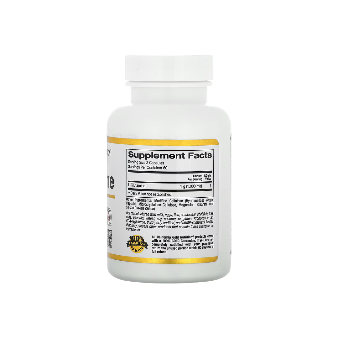 L-Glutamina California Gold Nutrition AjiPure, 120 cápsulas 2