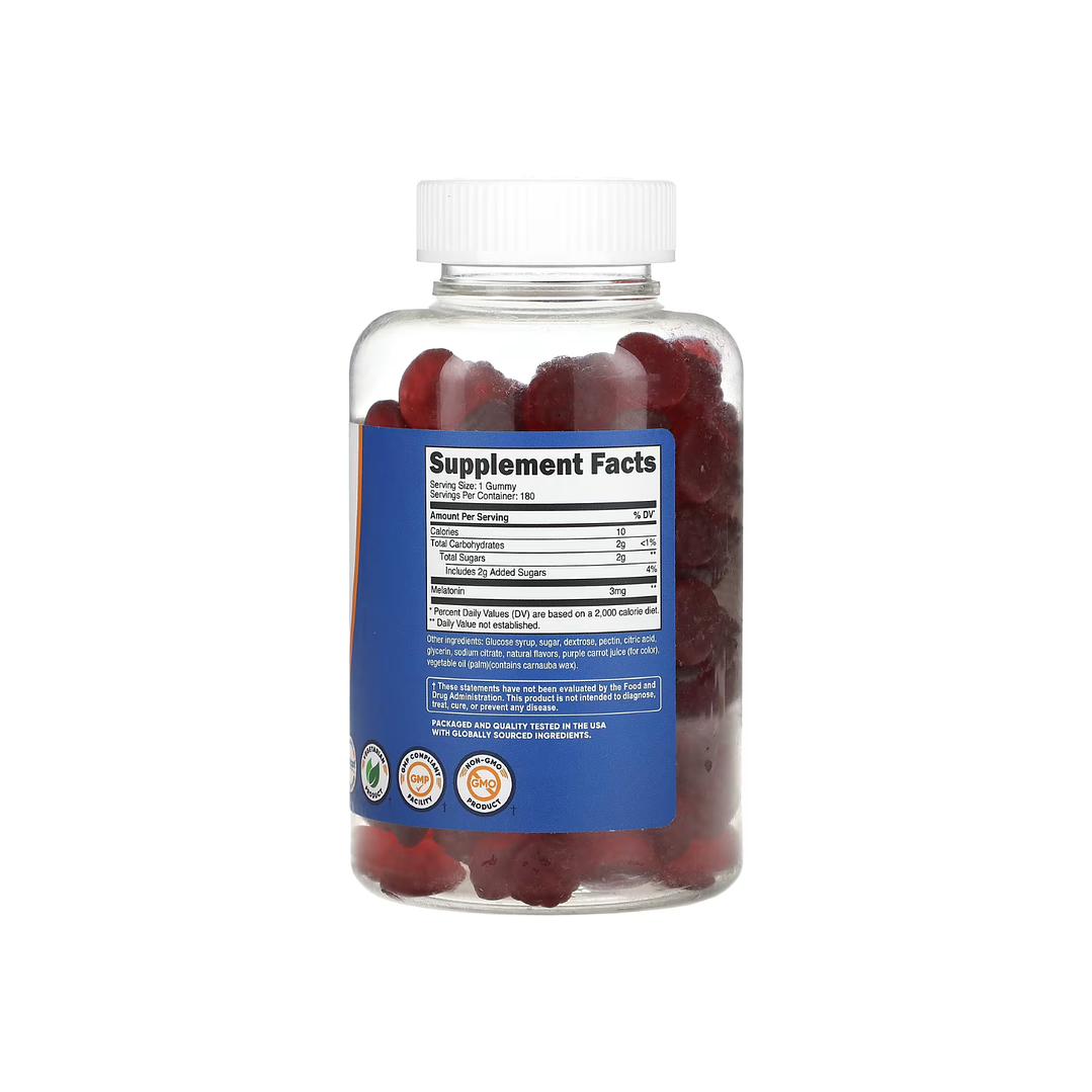 Gomitas con melatonina Sabor Fresa 3 mg 180 uni 2