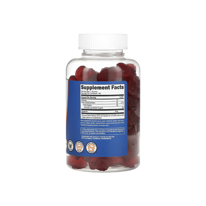 Gomitas con melatonina Sabor Fresa 3 mg 180 uni 2